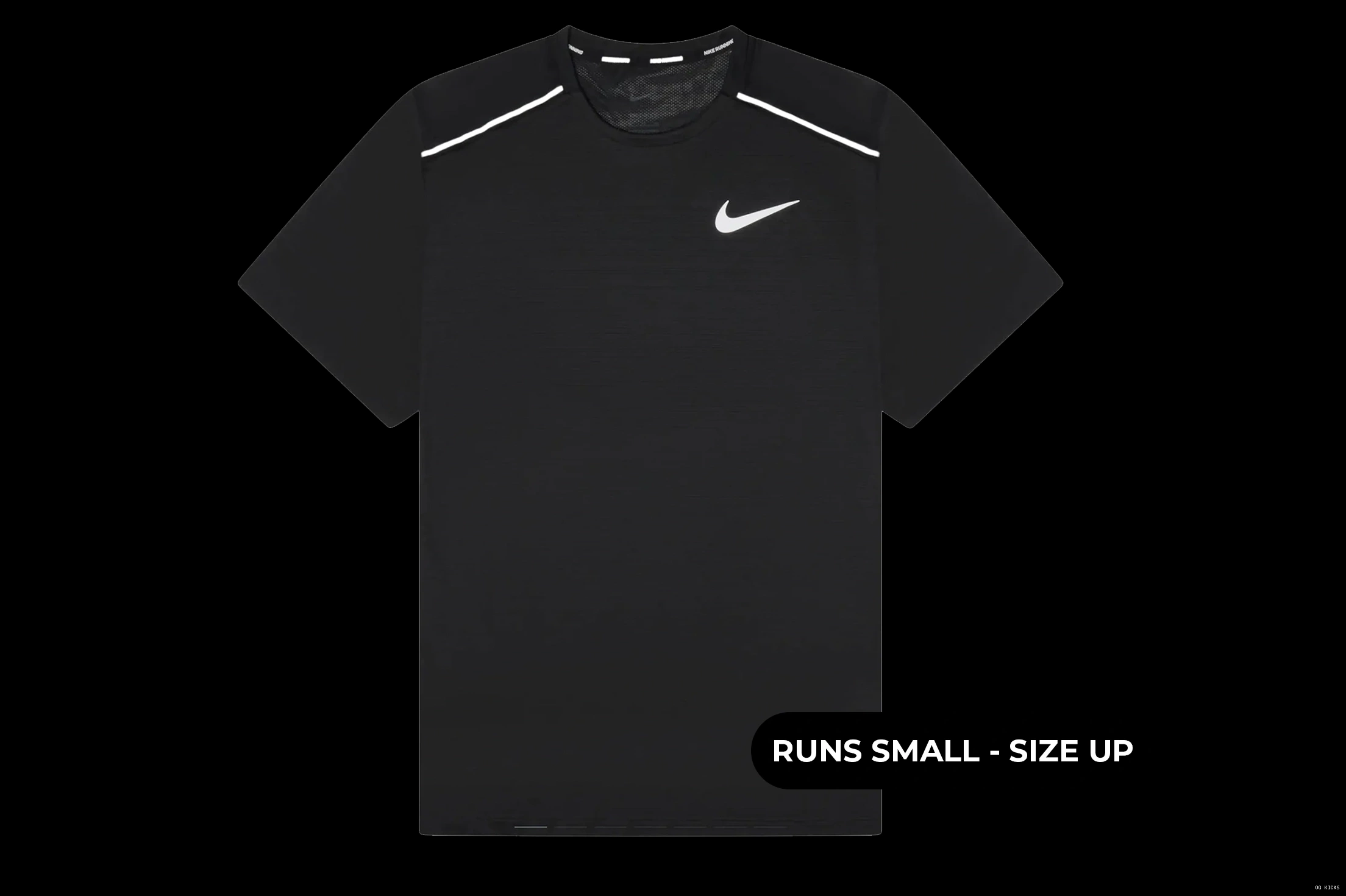 Nike T Shirt Miler Dri-Fit Black 1.0 0815